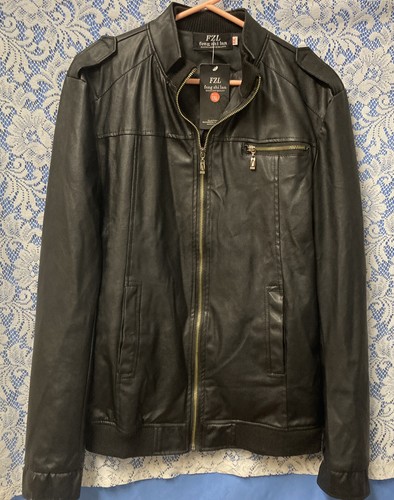 Womens Faux LEATHER Jacket. Feng Zhi Lan XXL. P-P 21,C-H 29