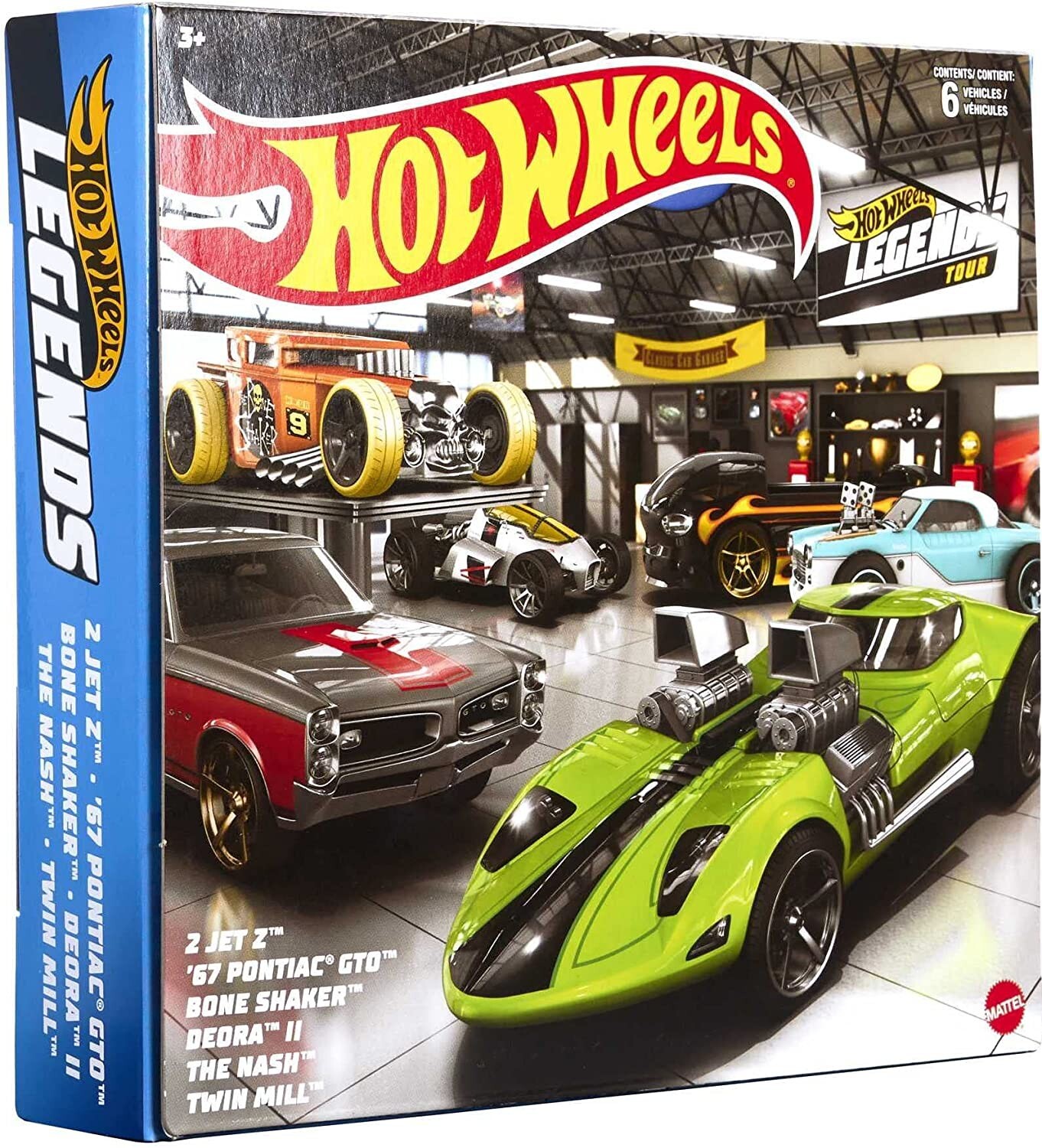 2022 Hot Wheels Legends Tour Themed Multi-pack Box Set of 6 Cars