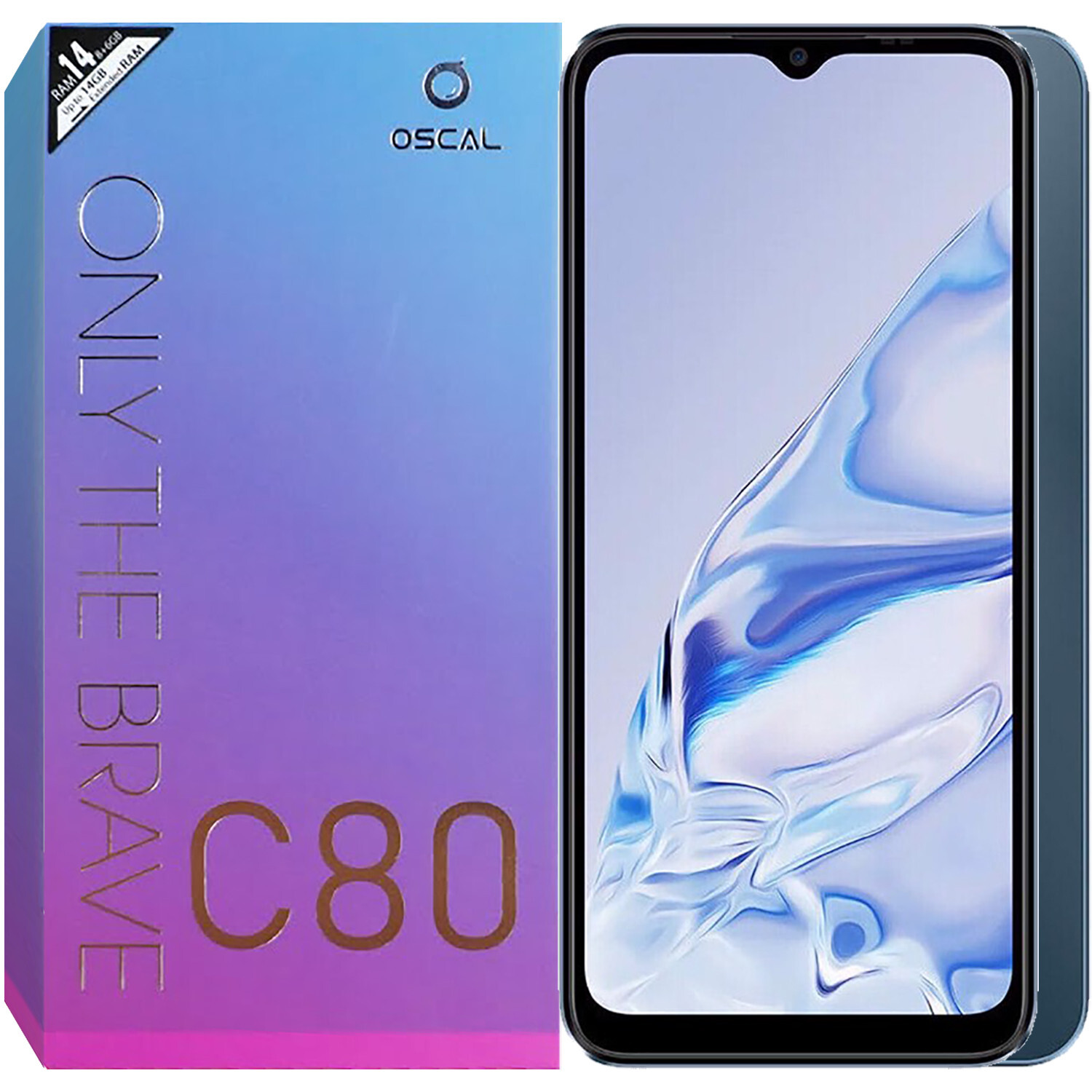 Blackview Oscal C80 4G Navy Blue 128GB + 8GB Dual-Sim Unlocked GSM