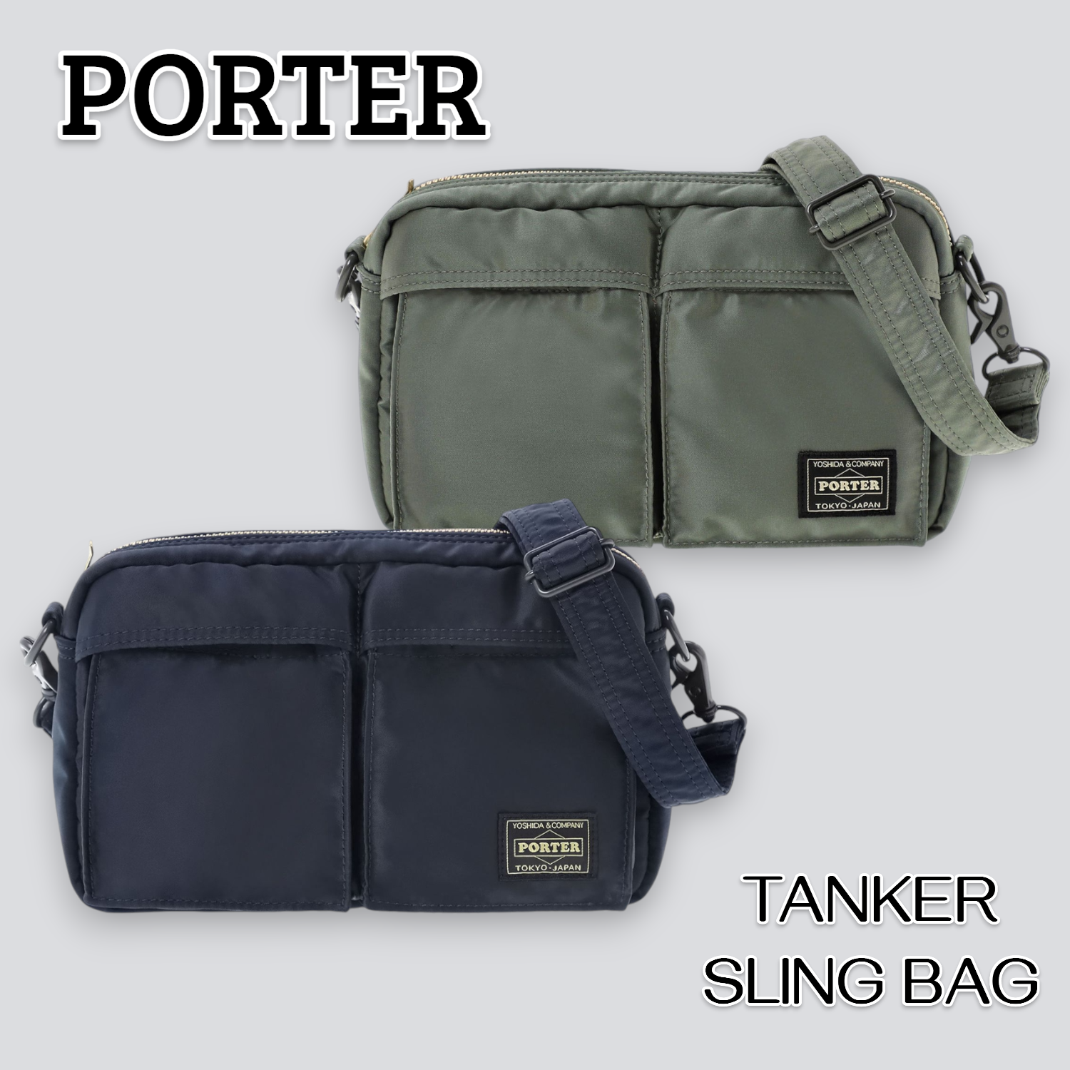 YOSHIDA PORTER TANKER SLING BAG 622-08634 Shoulder Bag Unisex Made