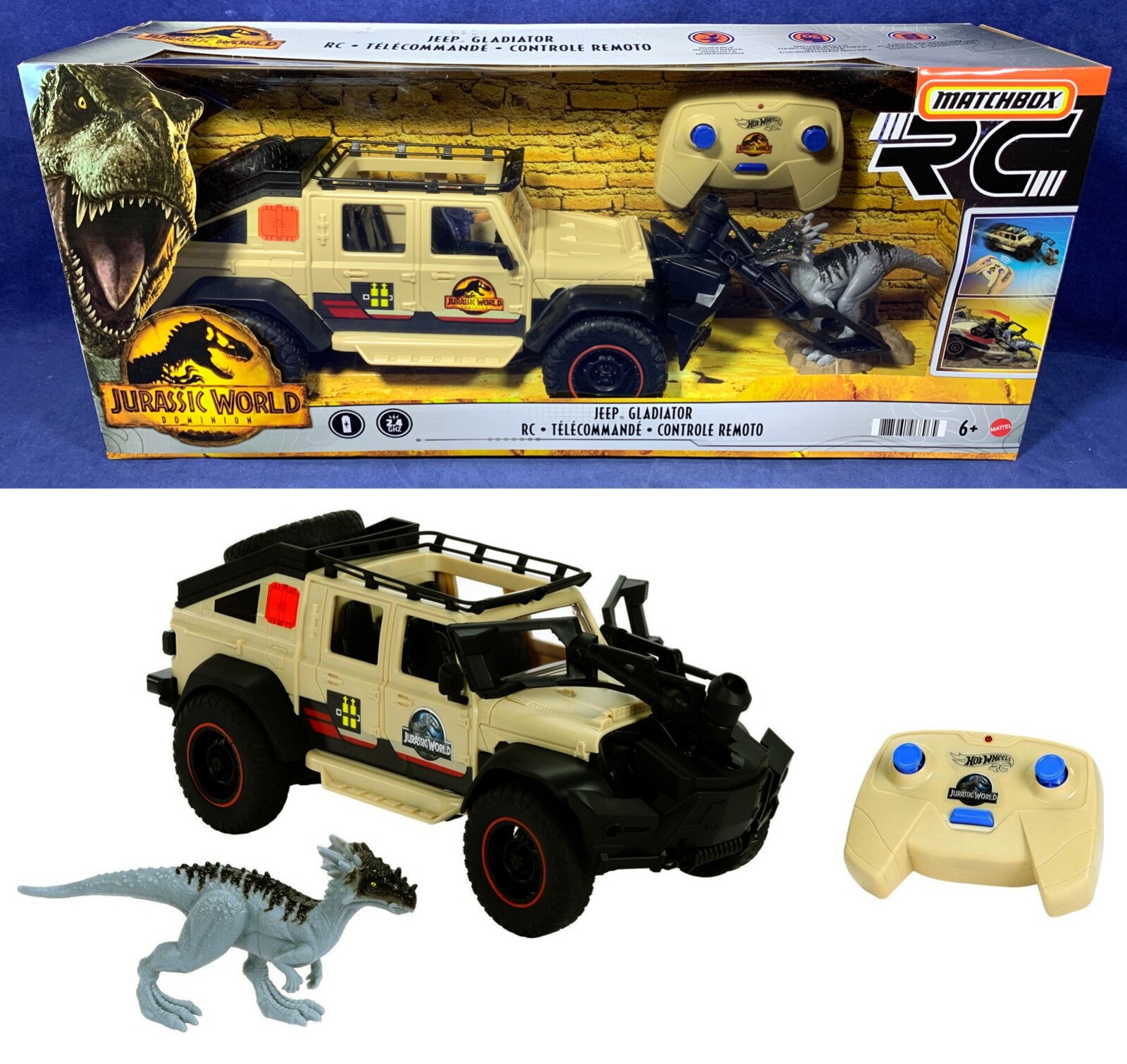 JEEP GLADIATOR R/C Jurassic World Dominion MATCHBOX RC DRACOREX