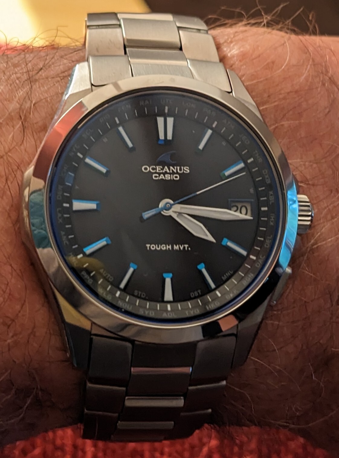 Casio Oceanus OCW-S100-1AJF Black Dial Titanium Radio Solar Men