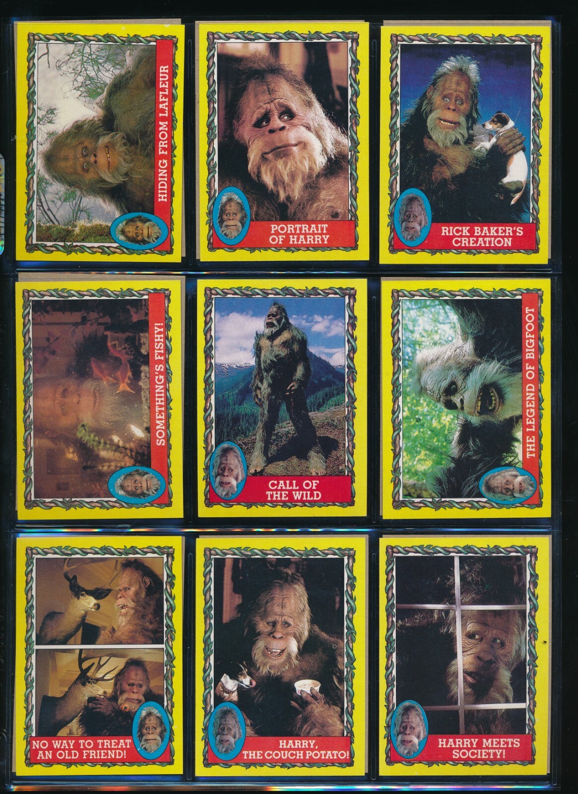 超レア！ 1987 TOPPS ハリーとヘンダーソン一家 トレーディングカード