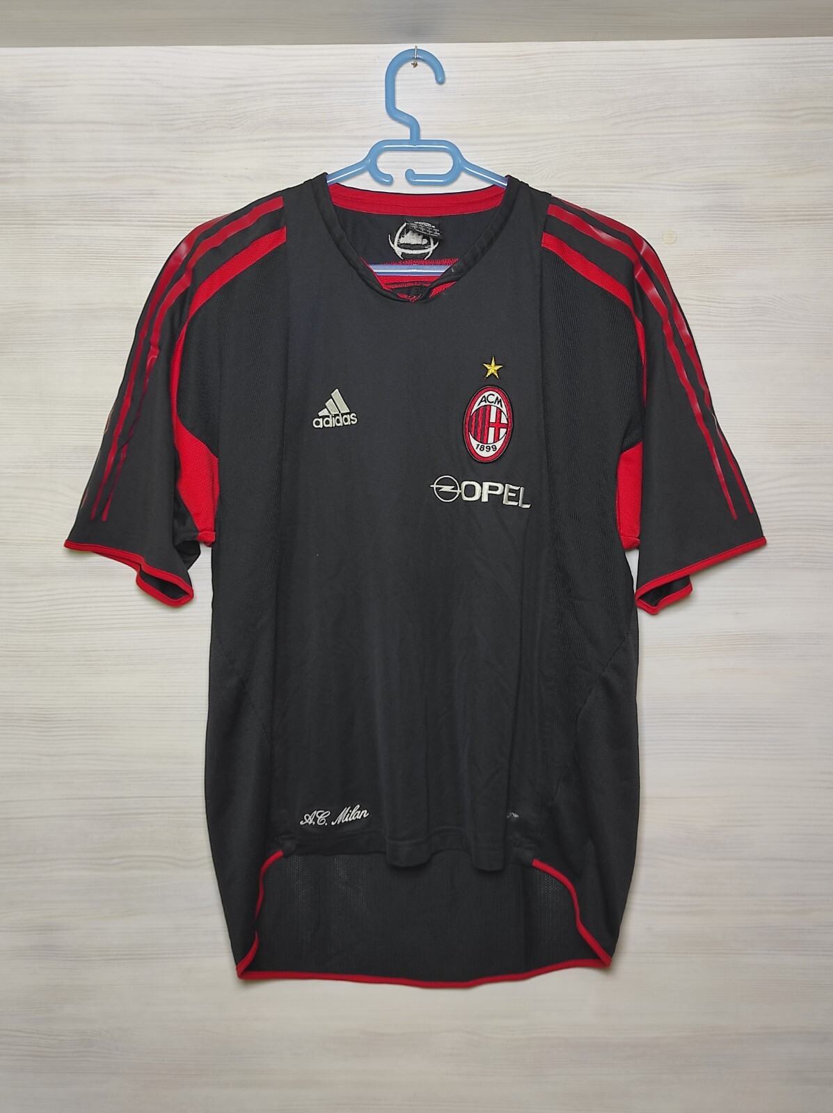 AC MILAN 2004-05 TRAINING SHIRT ADIDAS JERSEY SOCCER SIZE M/L 40