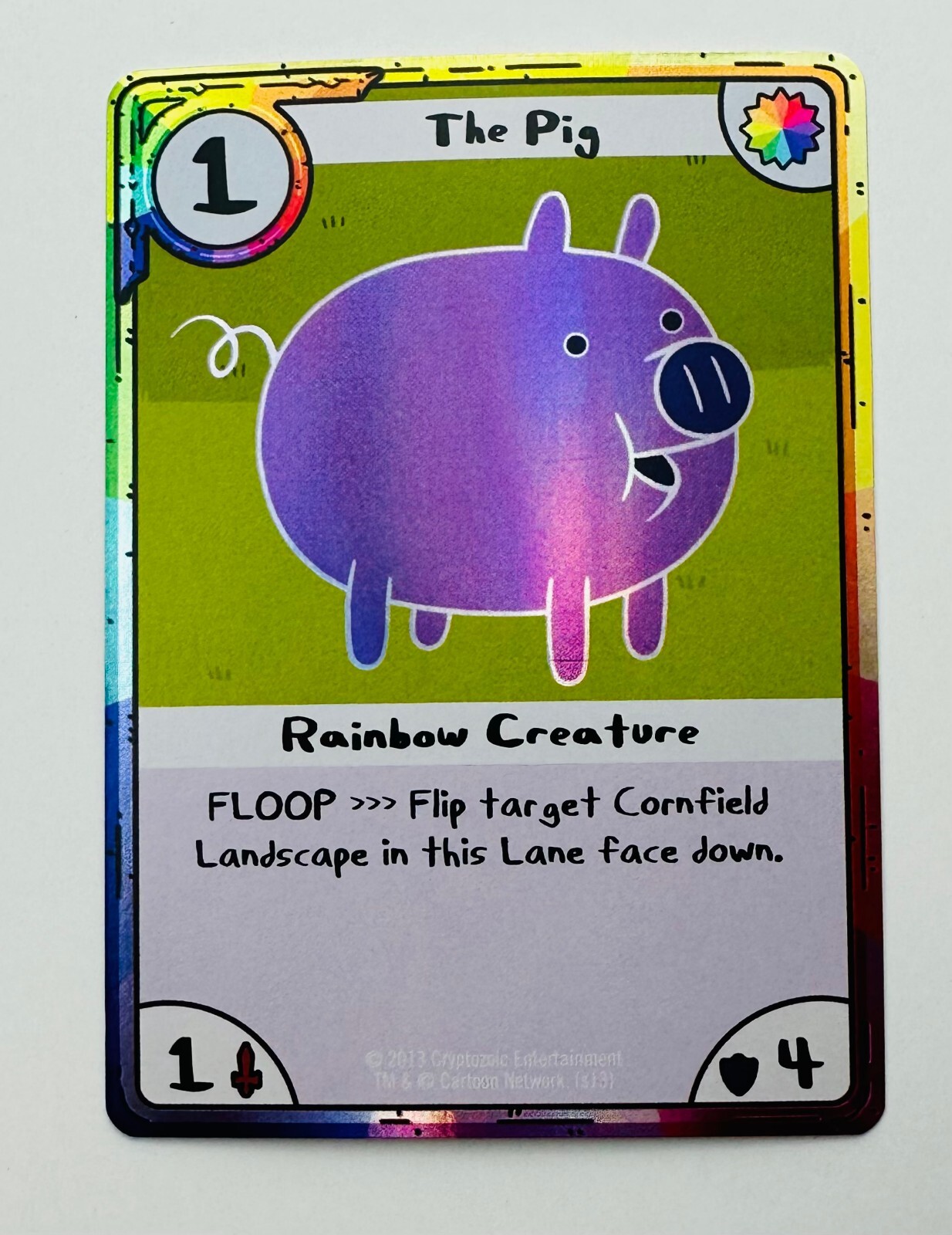 Holographic THE PIG Promo Card for Adventure Time Card Wars NEW | eBay