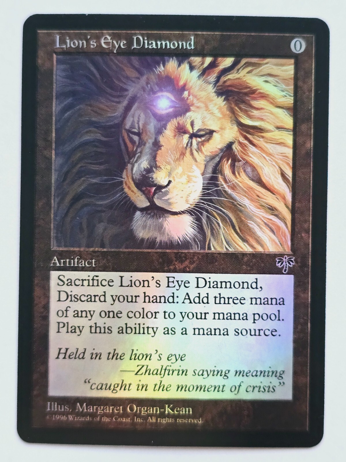 Lion's Eye Diamond 01 Foil-Altered Art Custom MTG Artifact | eBay