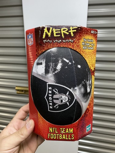 Vintage NFL Raiders Nerf Original Football Sealed 2003 Los Angeles