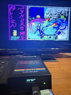 ZX SPECTRUM 128 +3 GOTEK - 3D PRINTED MOUNT - OLED DISPLAY - FLASH