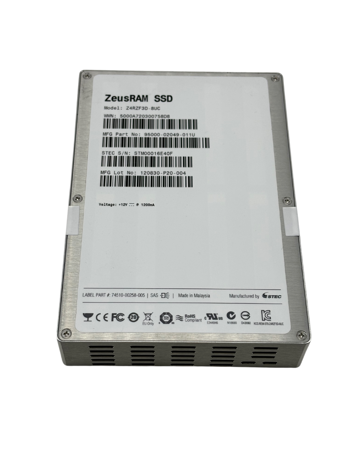 STEC Z4RZF3D-8UC ZeusRam 8GB SAS 3.5