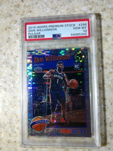 2019 Hoops Premium Stock Zion Williamson RC Rookie PULSAR PRIZM