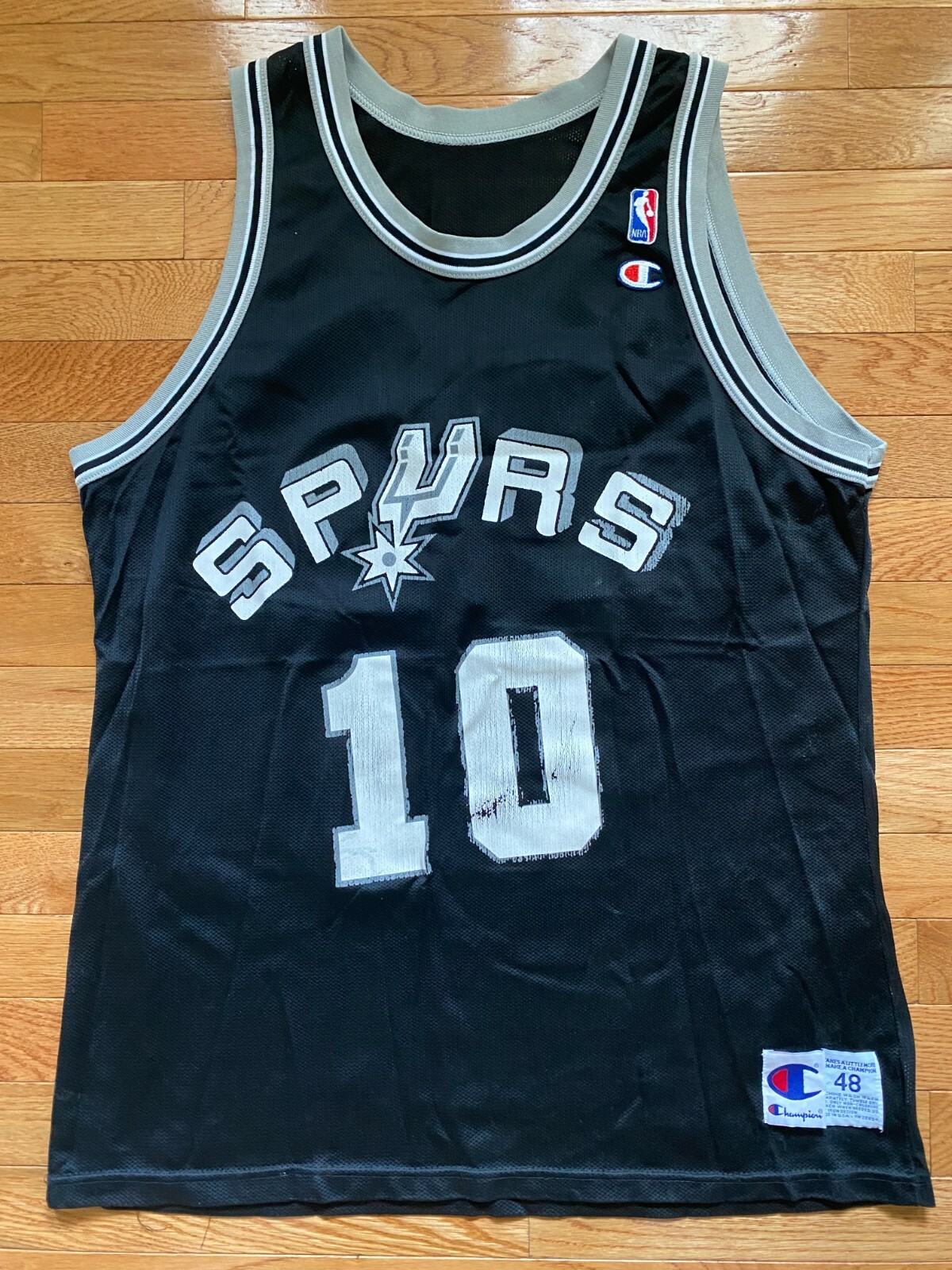 Rare Vintage Dennis Rodman San Antonio Spurs Champion Jersey Sz XL