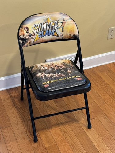 WWE Summerslam 2011 Ringside Folding Chair Seat WWF See Photos | eBay