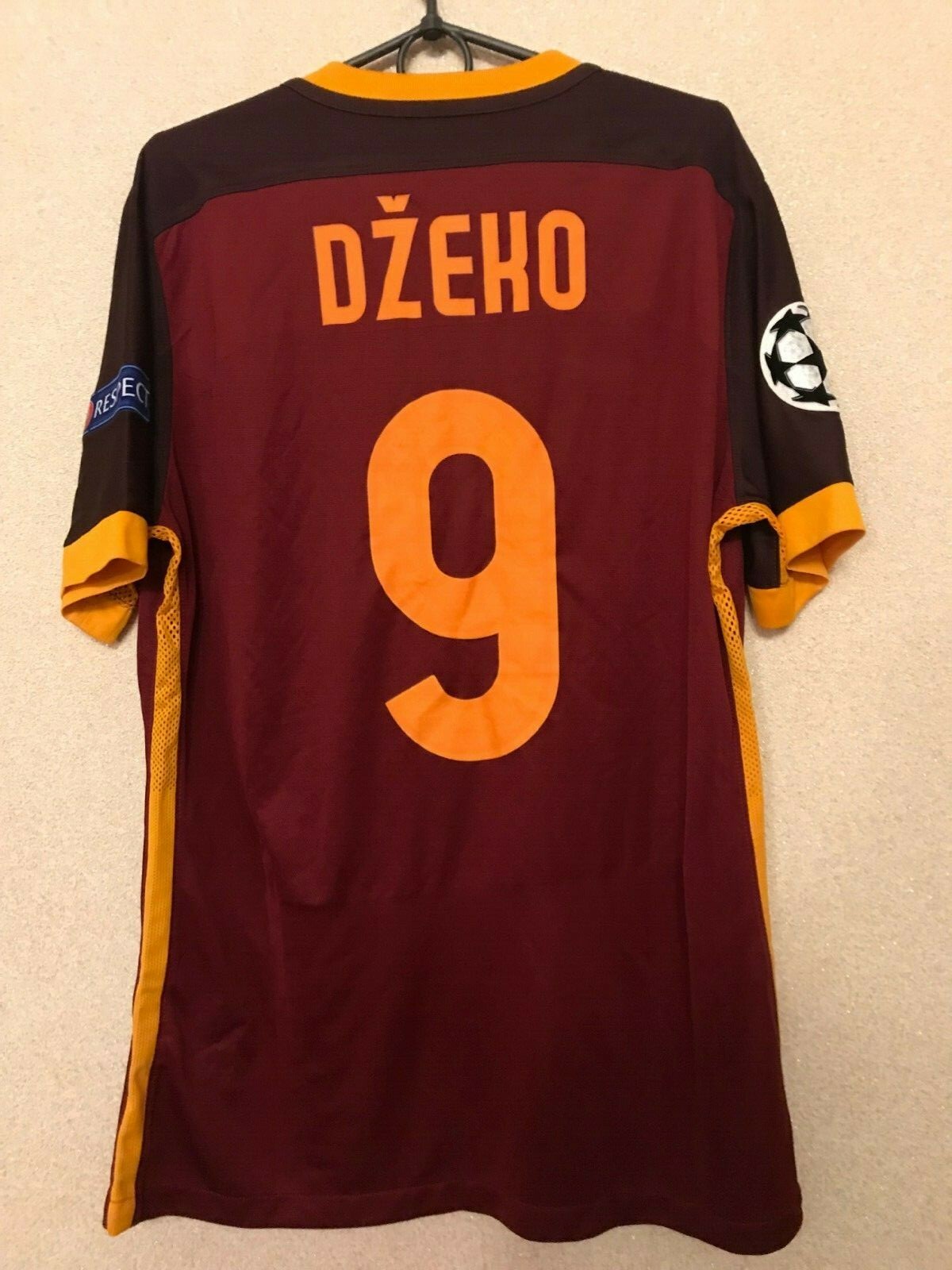 ジェコ ユニフォーム オーセンティックAS Roma Džeko 9 長袖シャツ