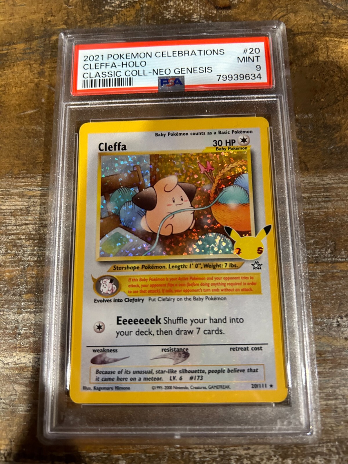 POKEMON 2021 Celebrations Classic Coll Neo Genesis CLEFFA Holo #20