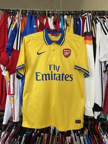 ARSENAL LONDON 2013 2014 AWAY SHIRT JERSEY NIKE 532866-750 sz M