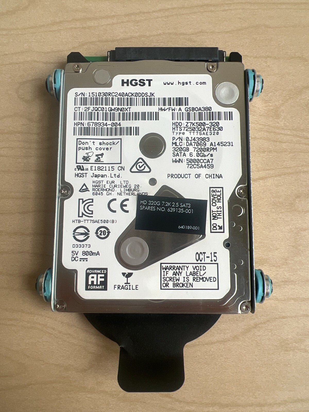 HGST 0J43983 320GB 2.5