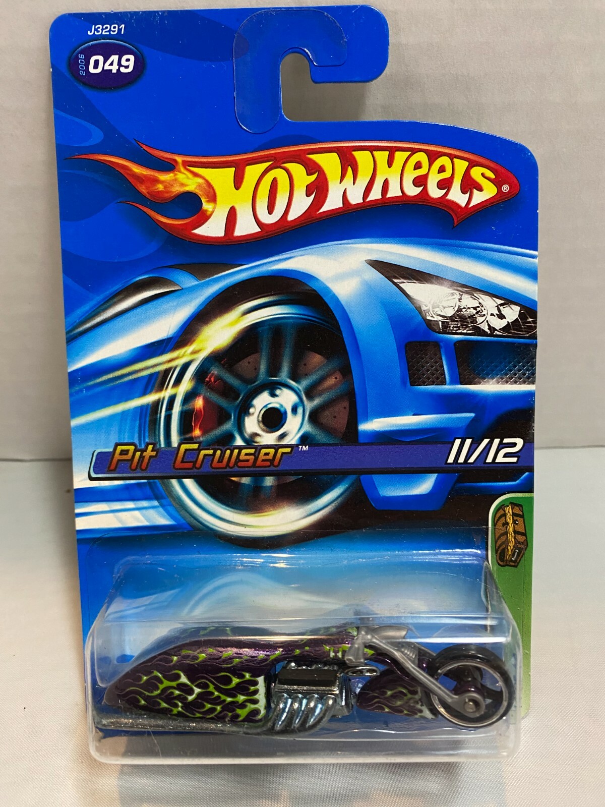 1/64 HOT WHEELS TREASURE HUNT 2006 11/12 PIT CRUISER WITH FLAMES