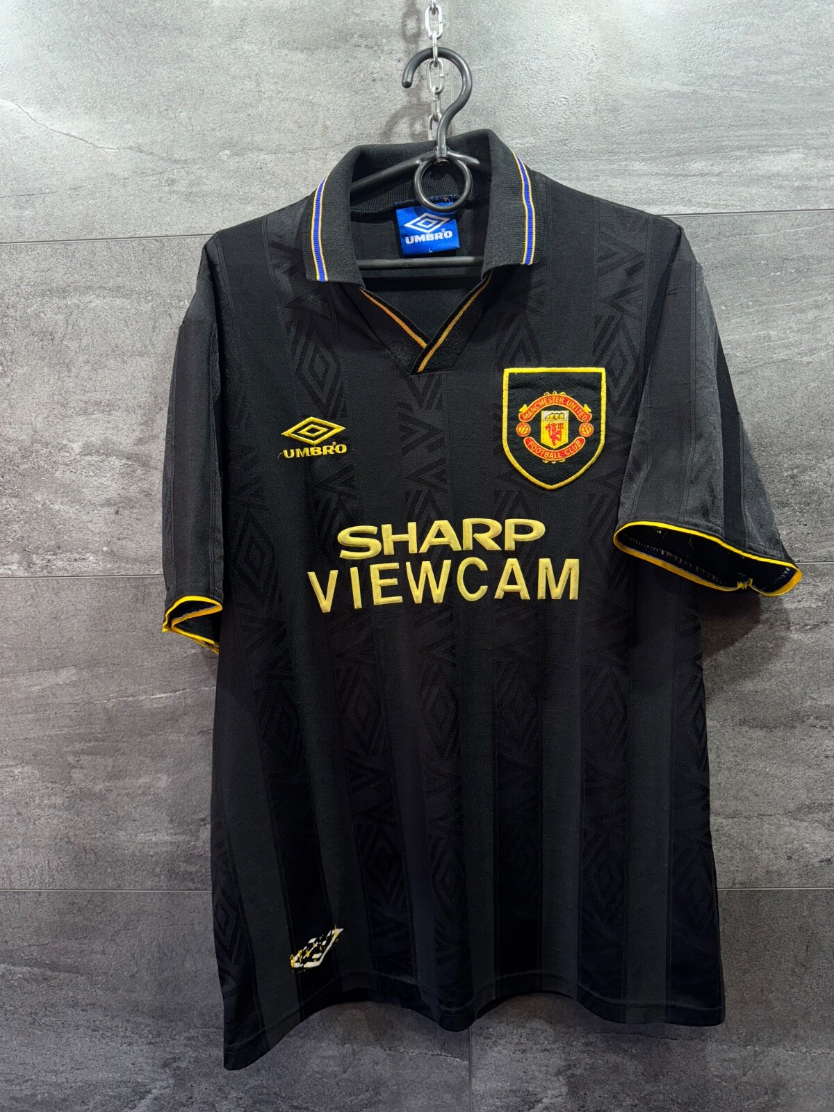 MANCHESTER UNITED 1993 1994 AWAY FOOTBALL SHIRT SOCCER JERSEY