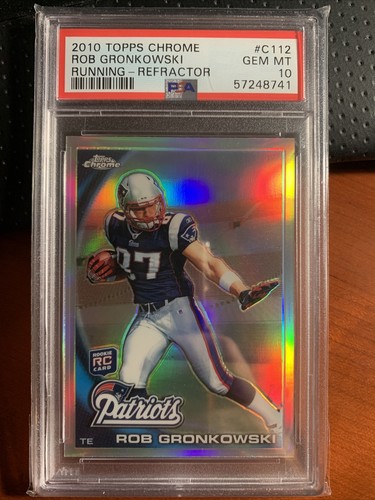 2010 Topps Chrome ROB GRONKOWSKI RC Rookie Refractor Card #C112