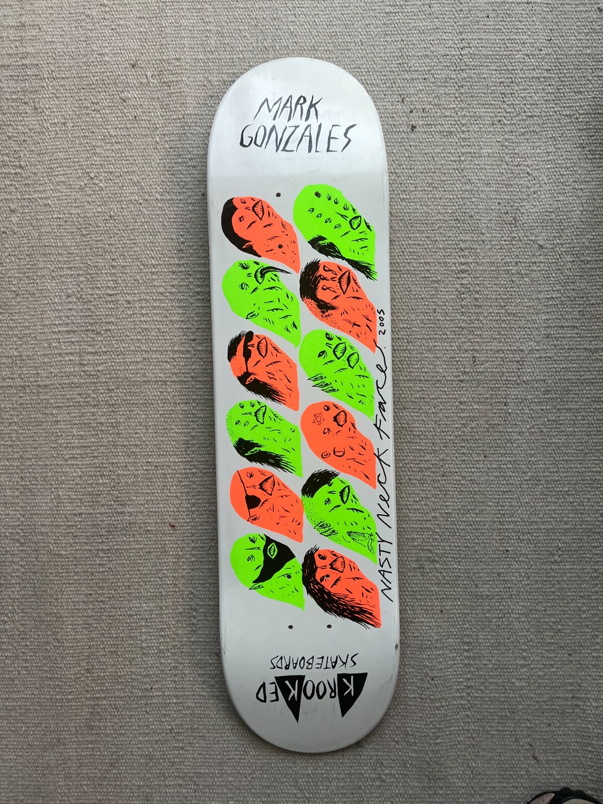 Krooked Skateboards Deck Mark Gonzales X Neckface / Signed 2x | eBay