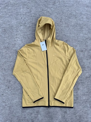 NEW Nike Tech Fleece Lightweight Full-Zip Hoodie DX0822-725 Gold