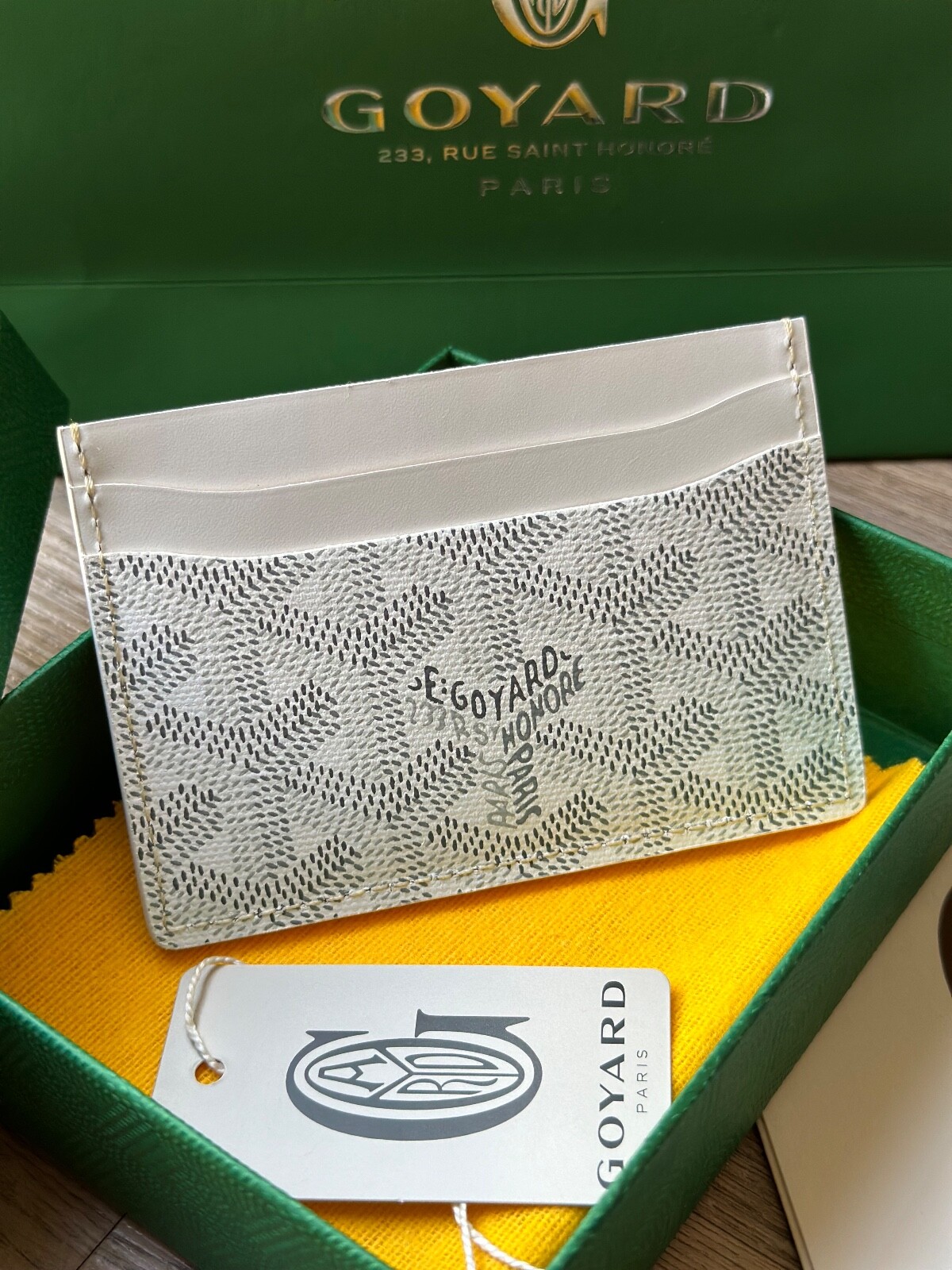 Goyard Saint Sulpice White Card Holder Authentic | eBay