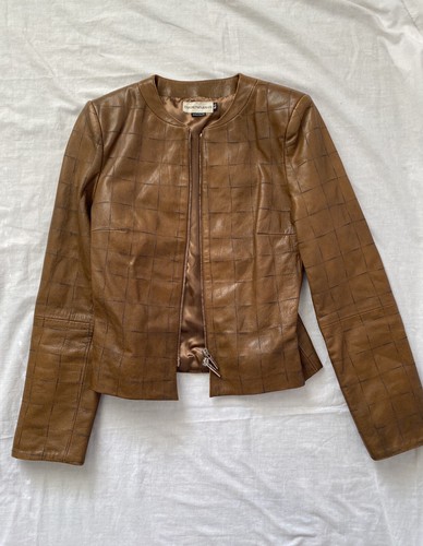 Emporio Armani Brown Goat Leather Jacket | Sz 40 - Made in Poland
