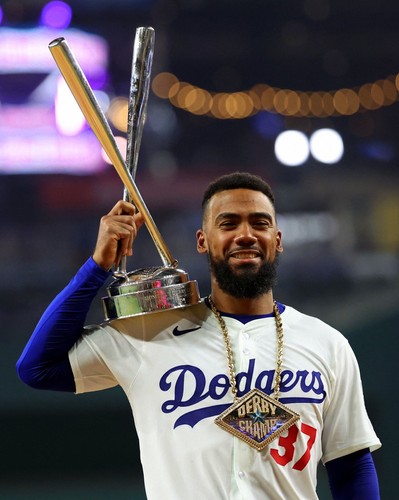 8x10 Photo TEOSCAR HERNANDEZ Los Angeles Dodgers Home Run All Star