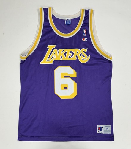 Vintage Los Angeles Lakers Eddie Jones #6 Size 44 Large Champion