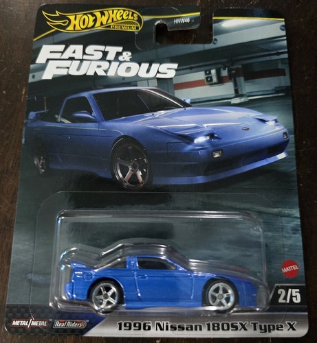 Hot Wheels 2024 Fast & Furious 1996 Nissan 180SX Type X Blue #2/5