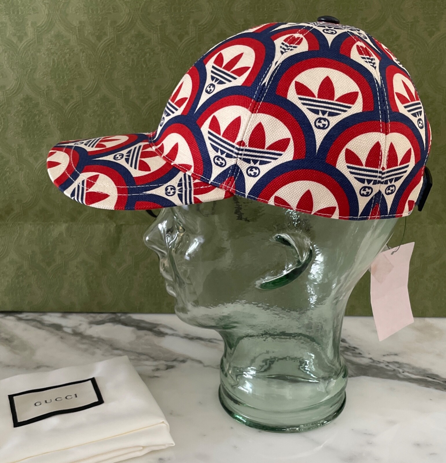 NWT Gucci + Adidas adjustable baseball cap size S made in Italy | eBay