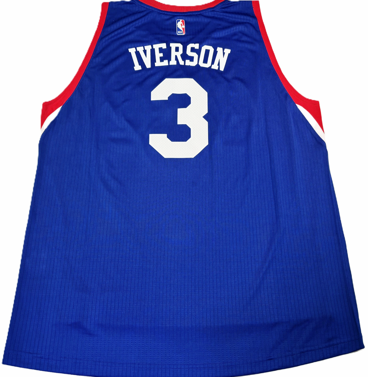 RETRO-NWT-2XL ALLEN IVERSON PHILADELPHIA 76ERS BLUE SWINGMAN NBA