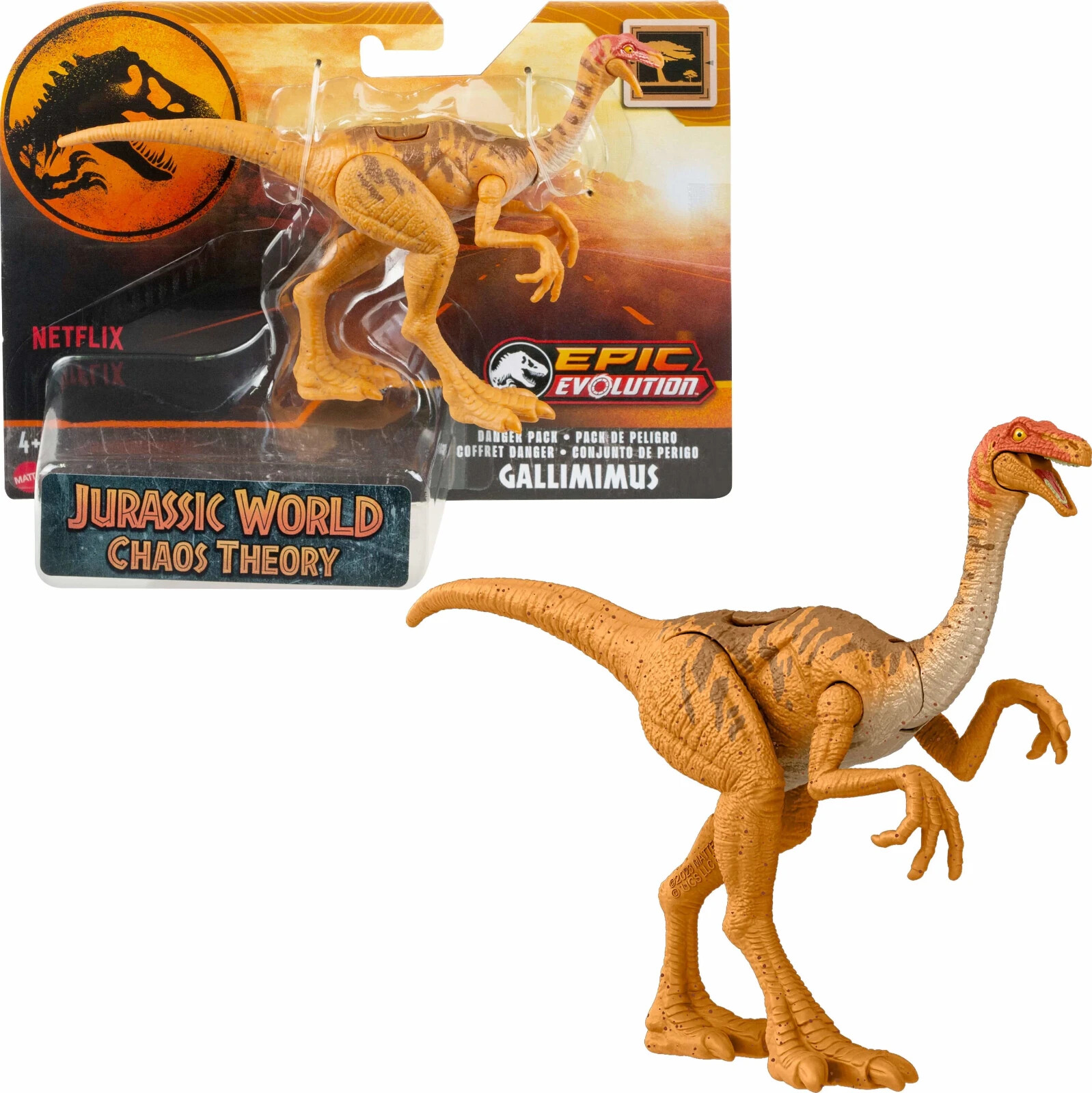 Jurassic World Epic Evolution Chaos Theory Danger Pack Gallimimus