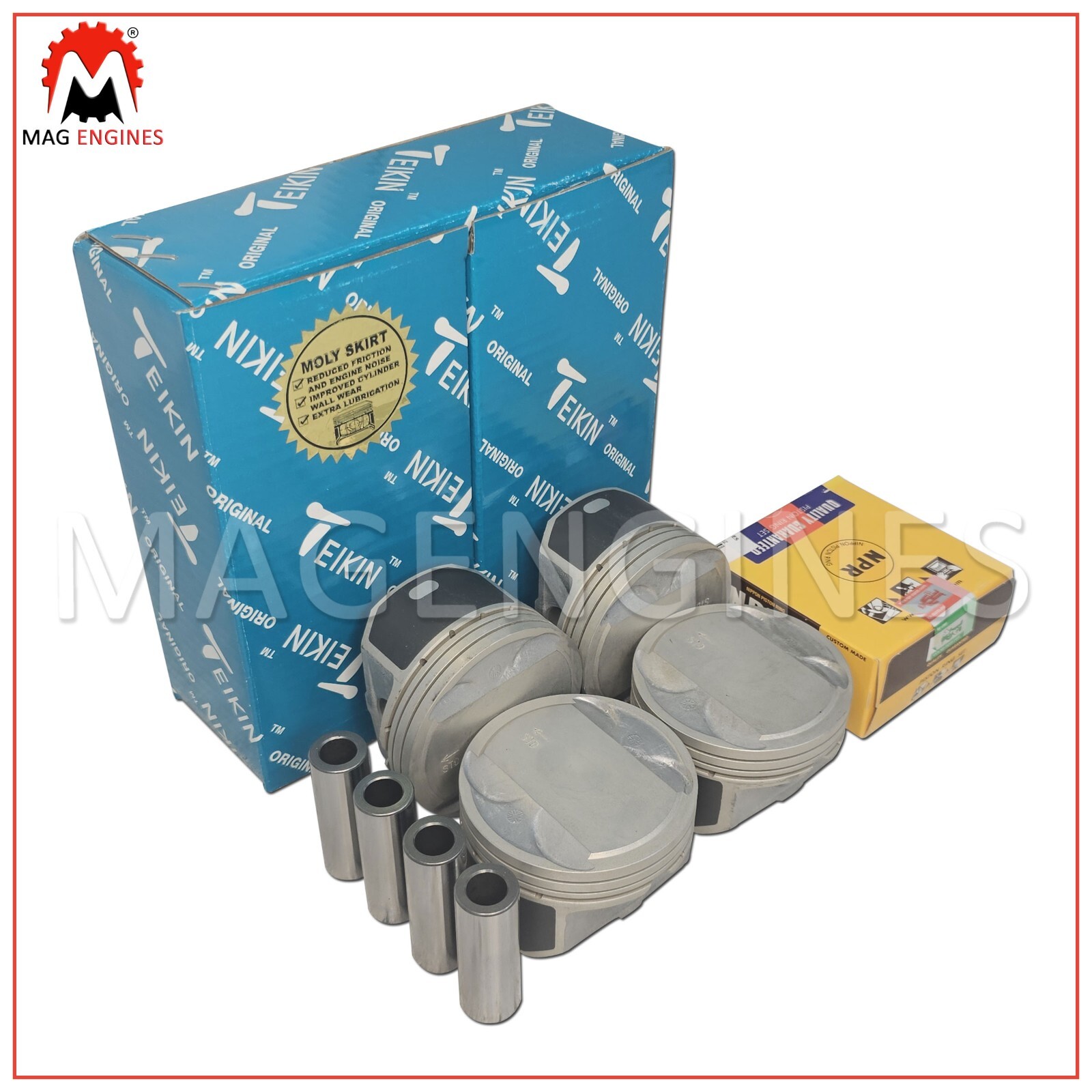 PISTONS & RING SET HYUNDAI / KIA G4KD FOR IX35 TUCSON OPTIMA THETA