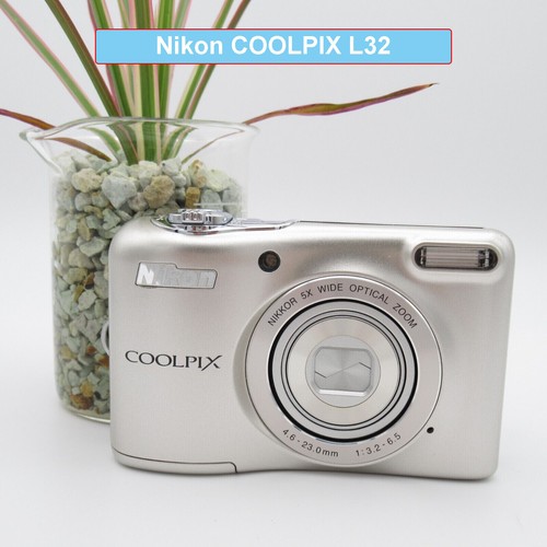 Nikon COOLPIX L32 Silver 20.1MP Compact Digital Camera W
