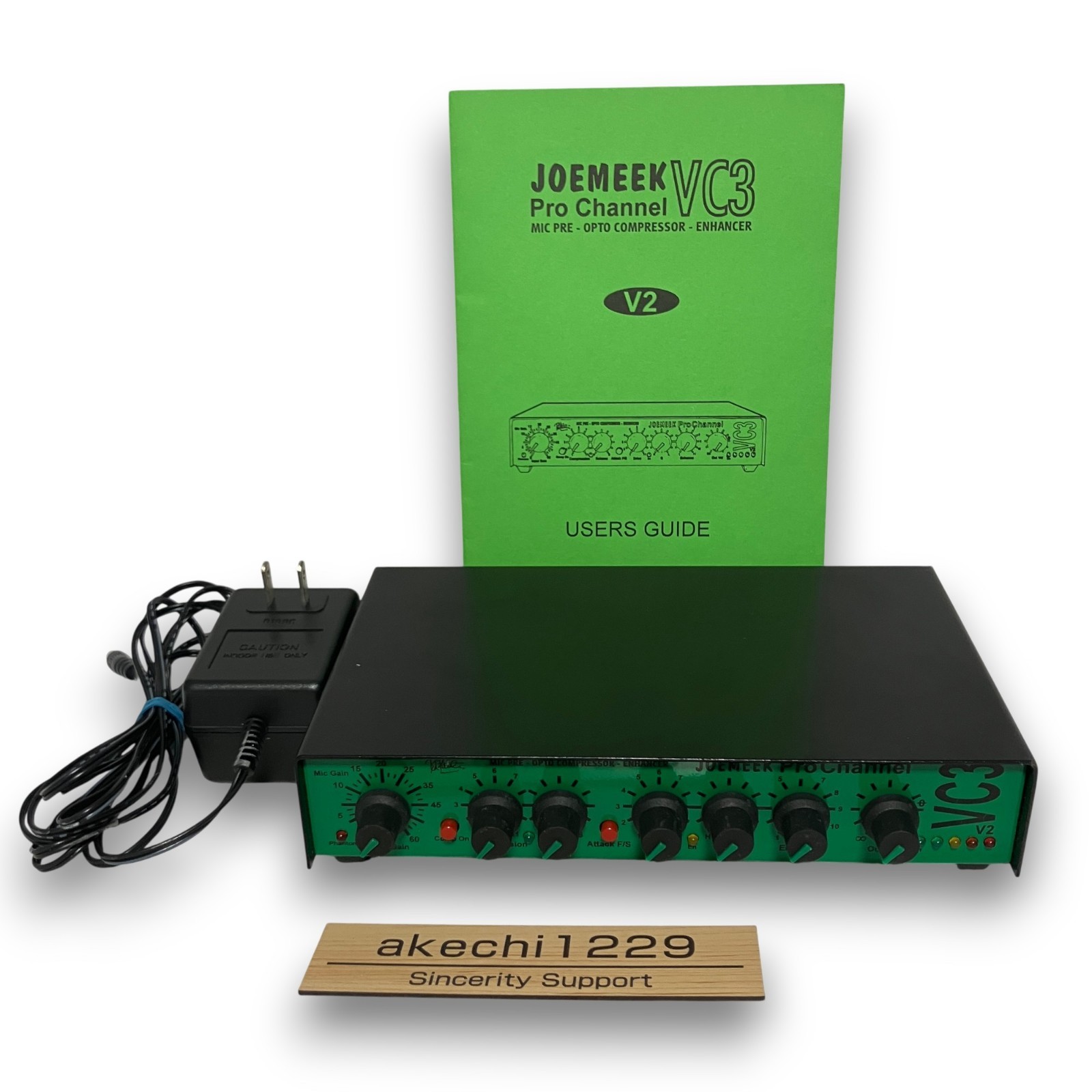 JOEMEEK VC3 V2 Pro channel Mic Pre Opto Compressor Enhancer Tested