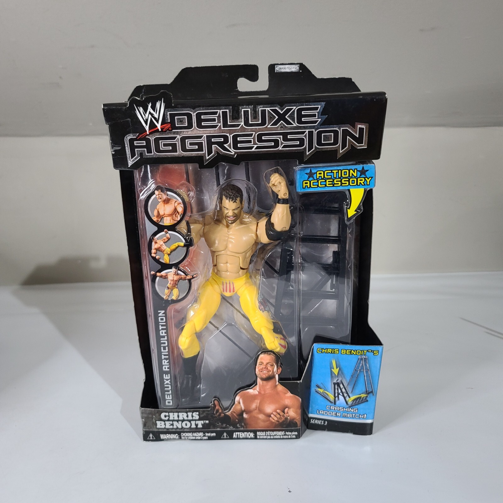 WWE Jakks Deluxe Aggression Series 3 Chris Benoit Figure w