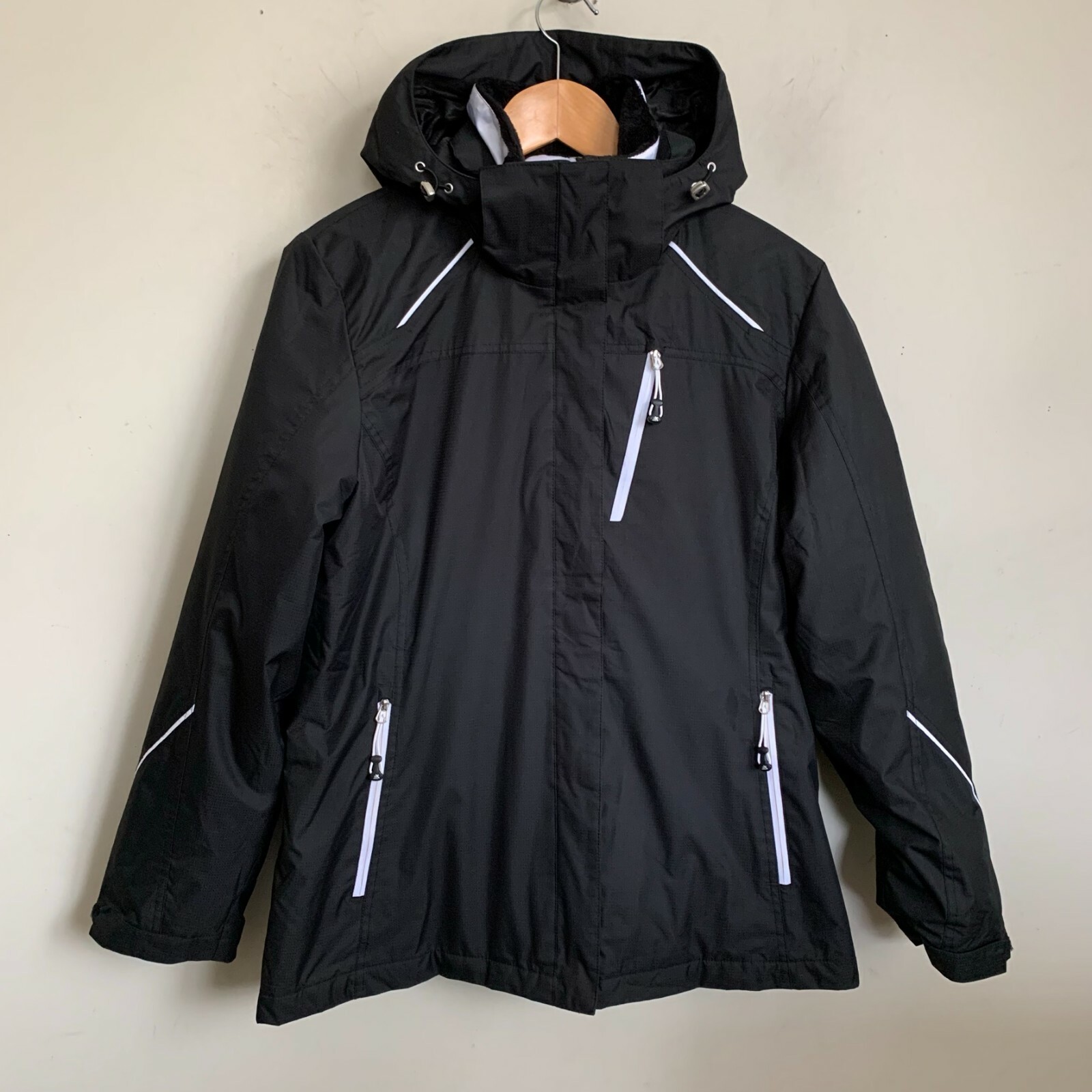 ZeroXposur Winter 2-in-1Jackets Black White Zip Out Inner Jacket