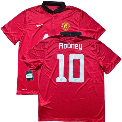 2013/14 Manchester United Home Jersey #10 Rooney XL Nike Champions