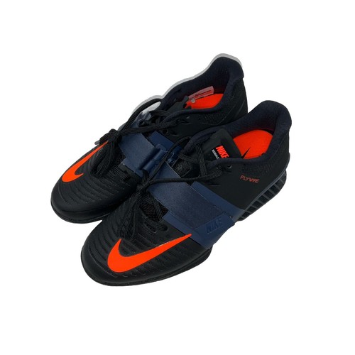 Nike Romaleos 3 Weightlifting Shoes - Black/Orange - 852933-005