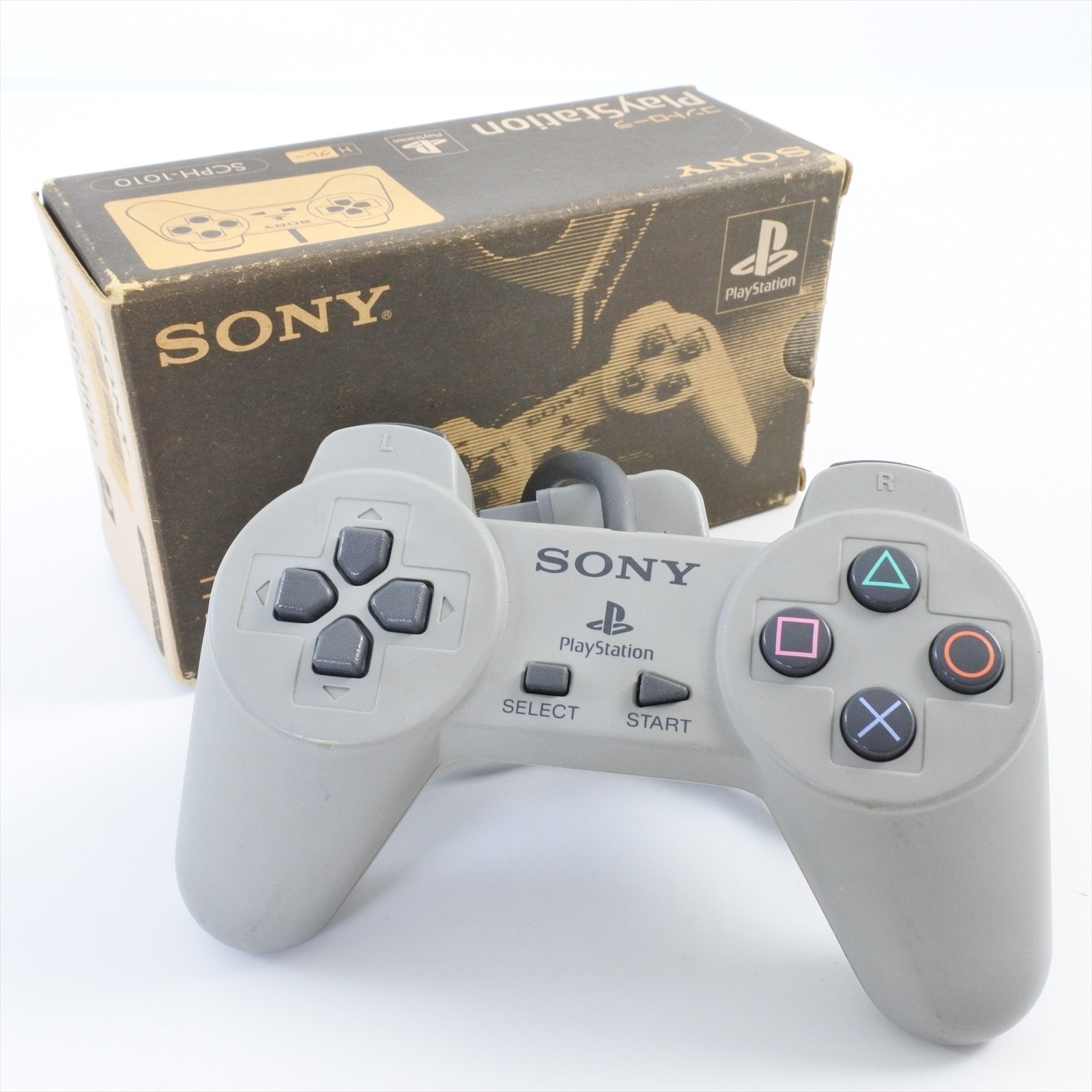 PS1 Controller Pad SCPH-1010 Boxed Gray Sony Playstation Official