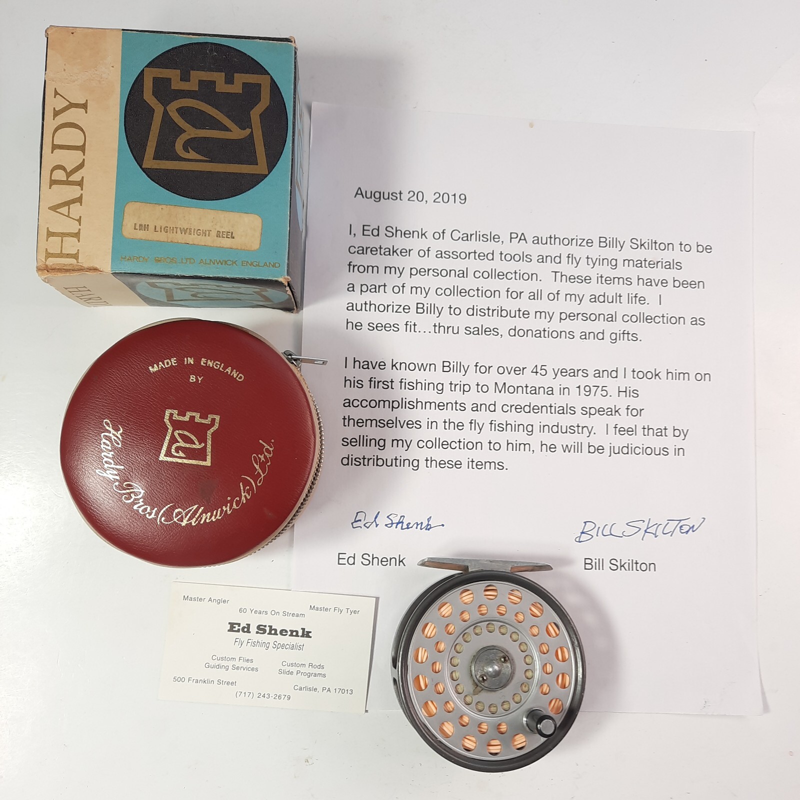 Hardy The LRH Lightweight Fly Fishing Reel w WF5F Line, case & Box