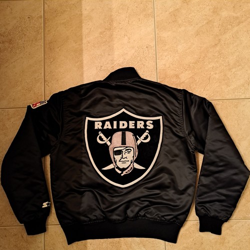 Vintage STARTER Oakland Los Angeles Raiders Pro Line Satin Varsity