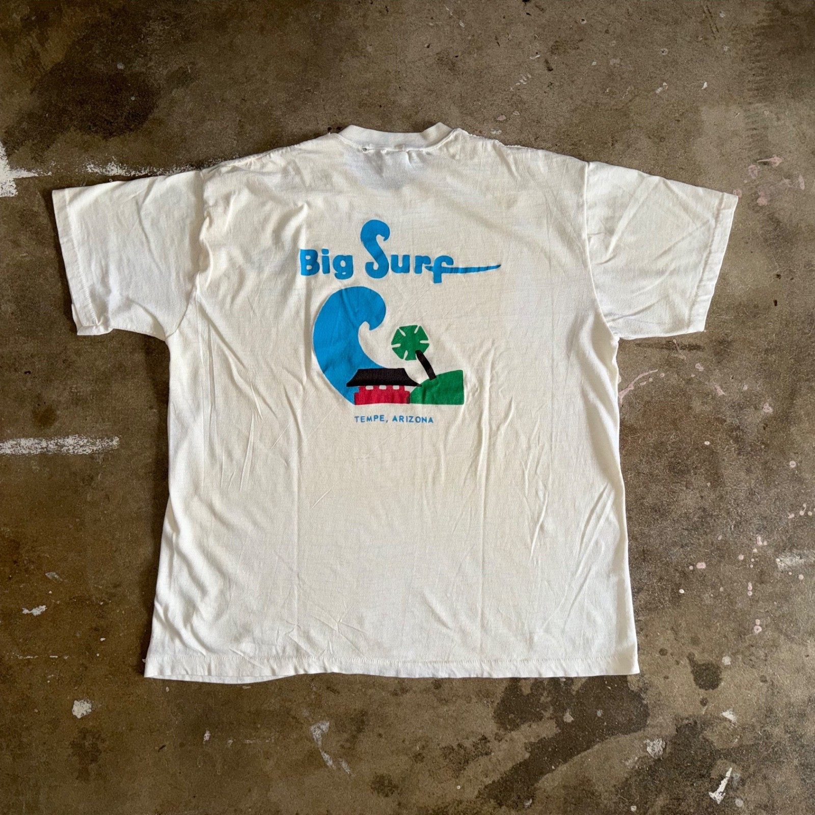 80s VINTAGE BIG SURF ARIZONA WATERPARK T-SHIRT SZ M NORTH SHORE