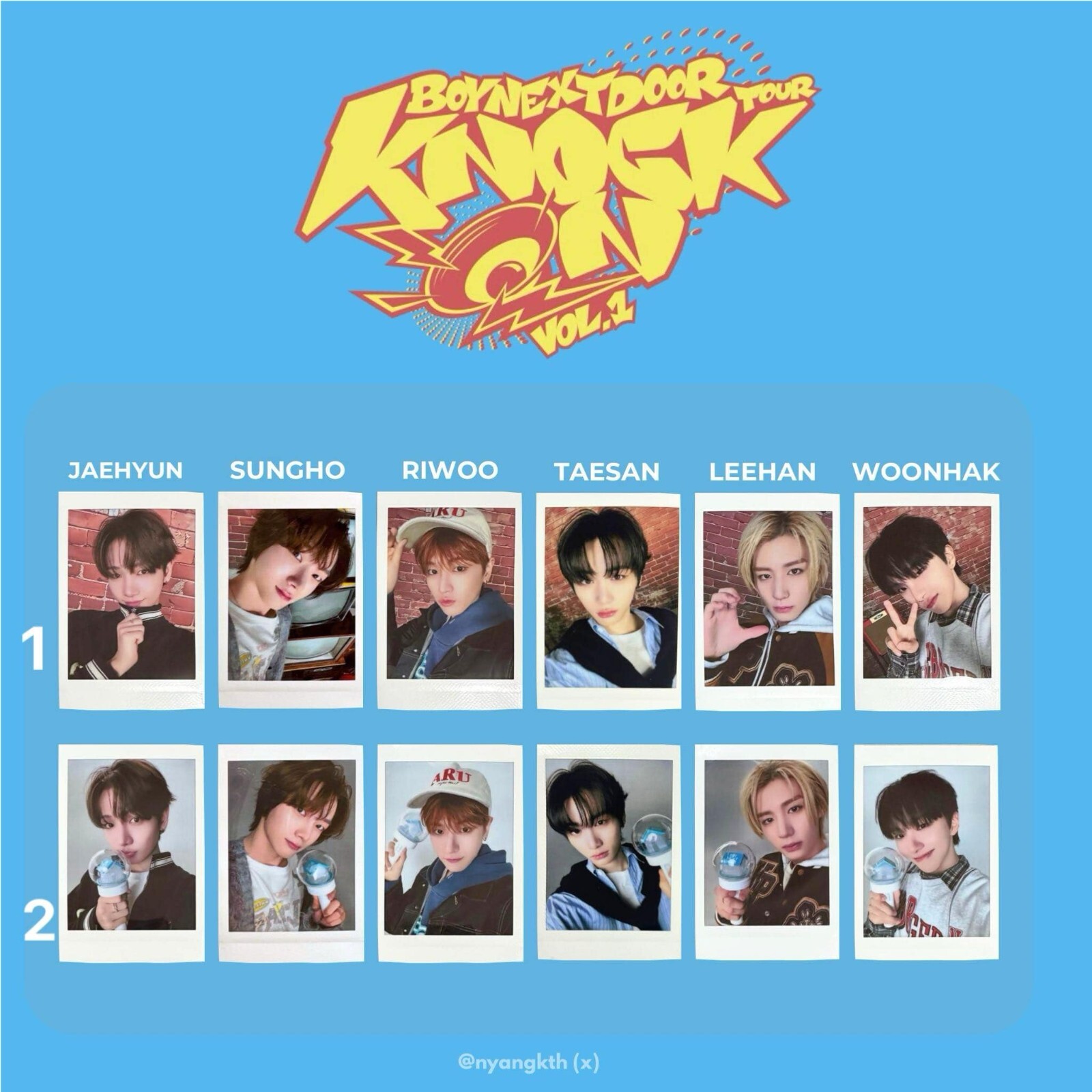 BOYNEXTDOOR KNOCK ON VOL 1 IN JAPAN INSTANT PHOTOCARD OFFICIAL | eBay