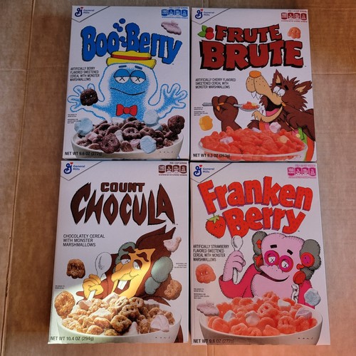 Rare New 2022 Kaws Monsters cereal Booberry Frankenberry