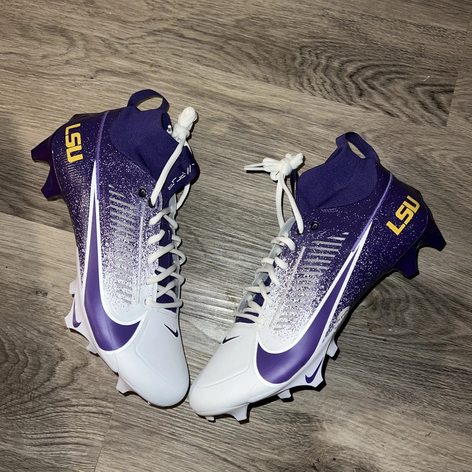 Nike Vapor Edge 360 Pro LSU Tigers PE Football Cleats Men's 13
