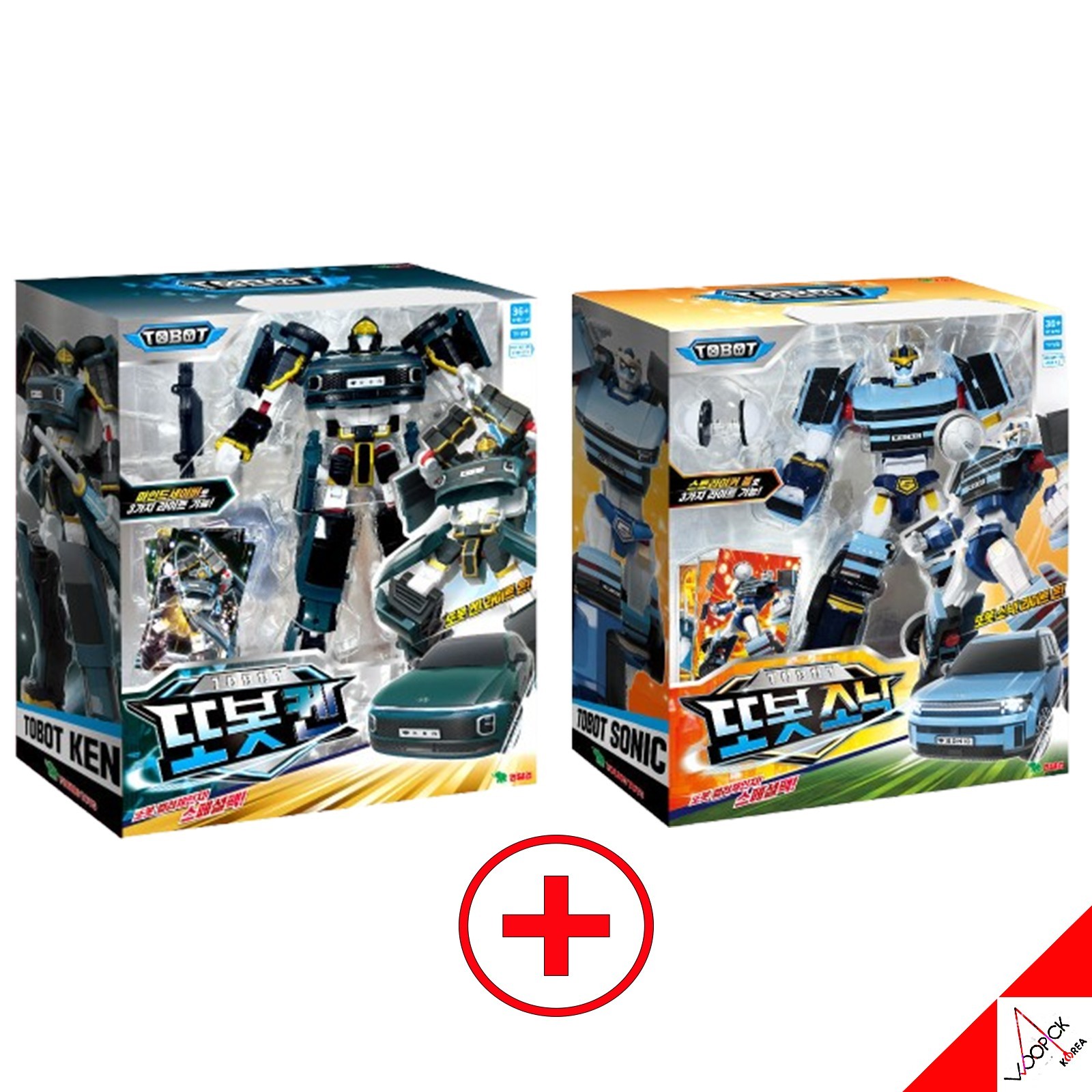 TOBOT 2025 Sonic + Ken Special Color Set Transformer Robot Car LED