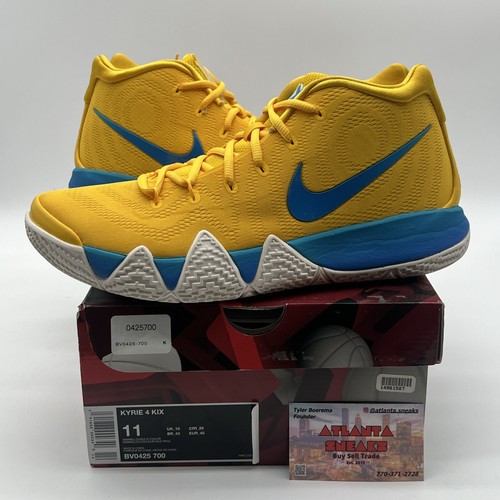 Size 11 - Nike Kyrie 4 Kix - Blue White Yellow (BV0425-700) Brand