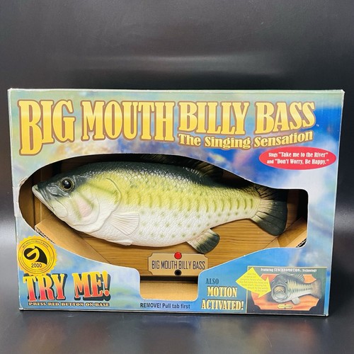 Vintage Big Mouth Billy Bass 1999 Gemmy Singing *Needs Work See